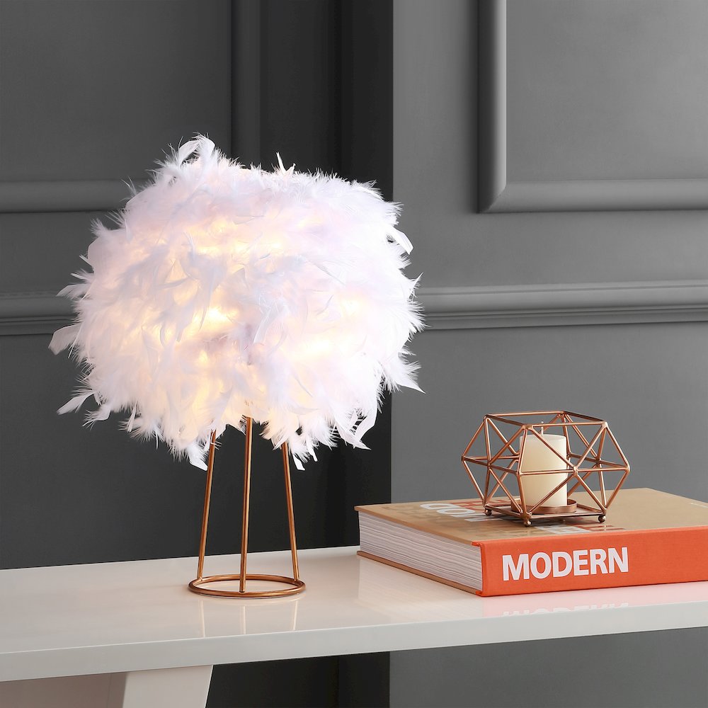 Stork Feather Metal Led Table Lamp. Picture 7