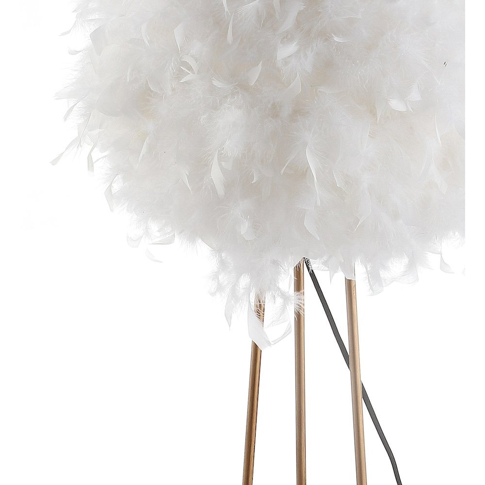 Stork Feather Metal Led Floor Lamp. Picture 5