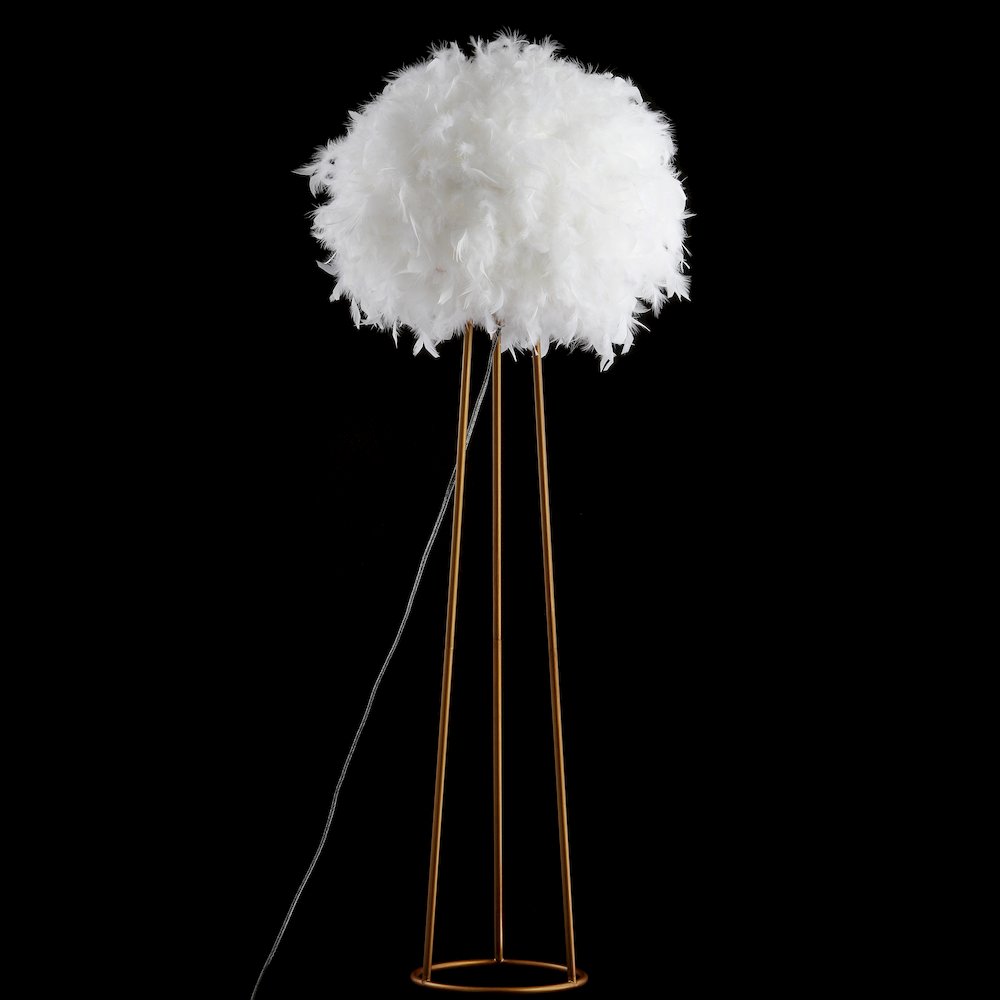 Stork Feather Metal Led Floor Lamp. Picture 4