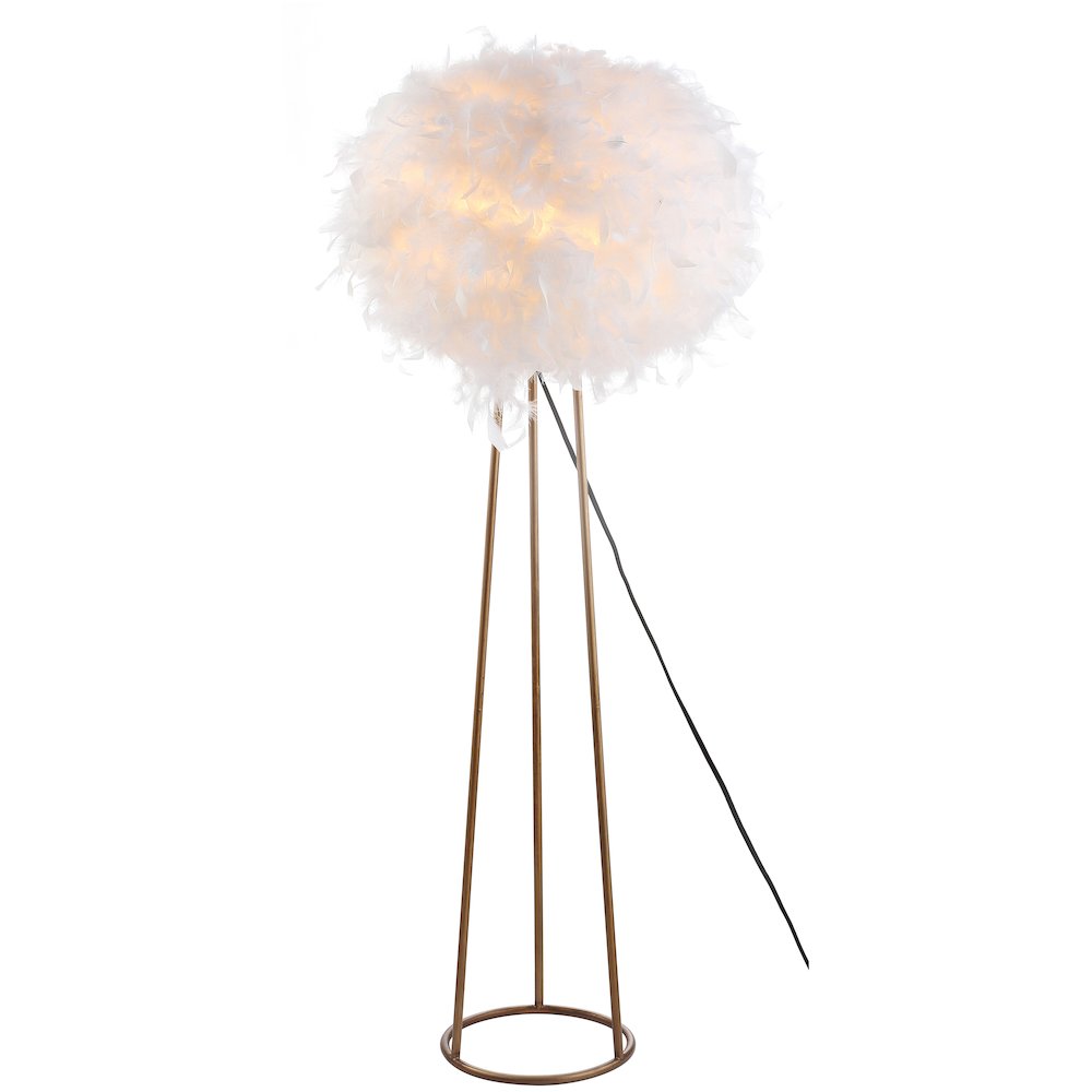Stork Feather Metal Led Floor Lamp. Picture 1
