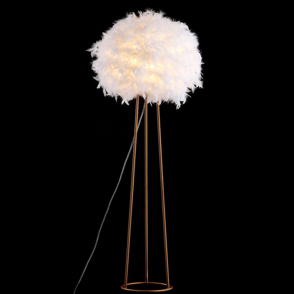 Stork Feather Metal Led Floor Lamp. Picture 3