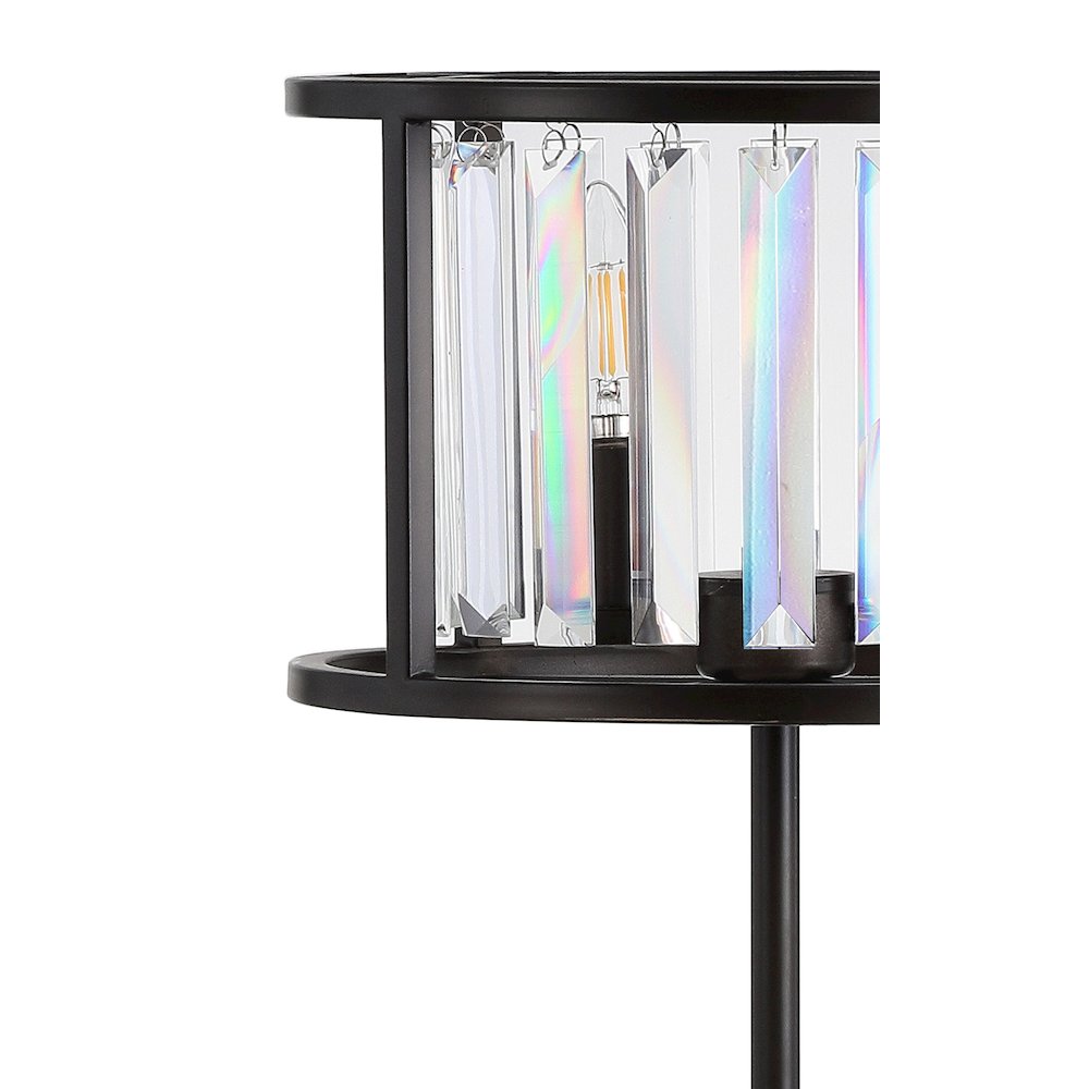 Bevin Metal/Crystal Led Table Lamp. Picture 5