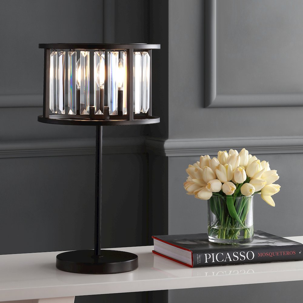 Bevin Metal/Crystal Led Table Lamp. Picture 7