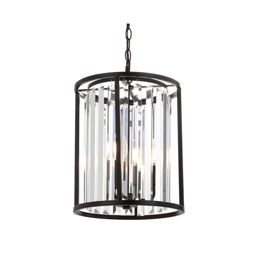 Bevin Metal/Crystal Led Pendant. Picture 14