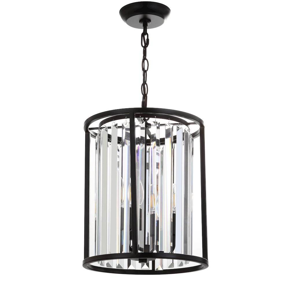Bevin Metal/Crystal Led Pendant. Picture 2