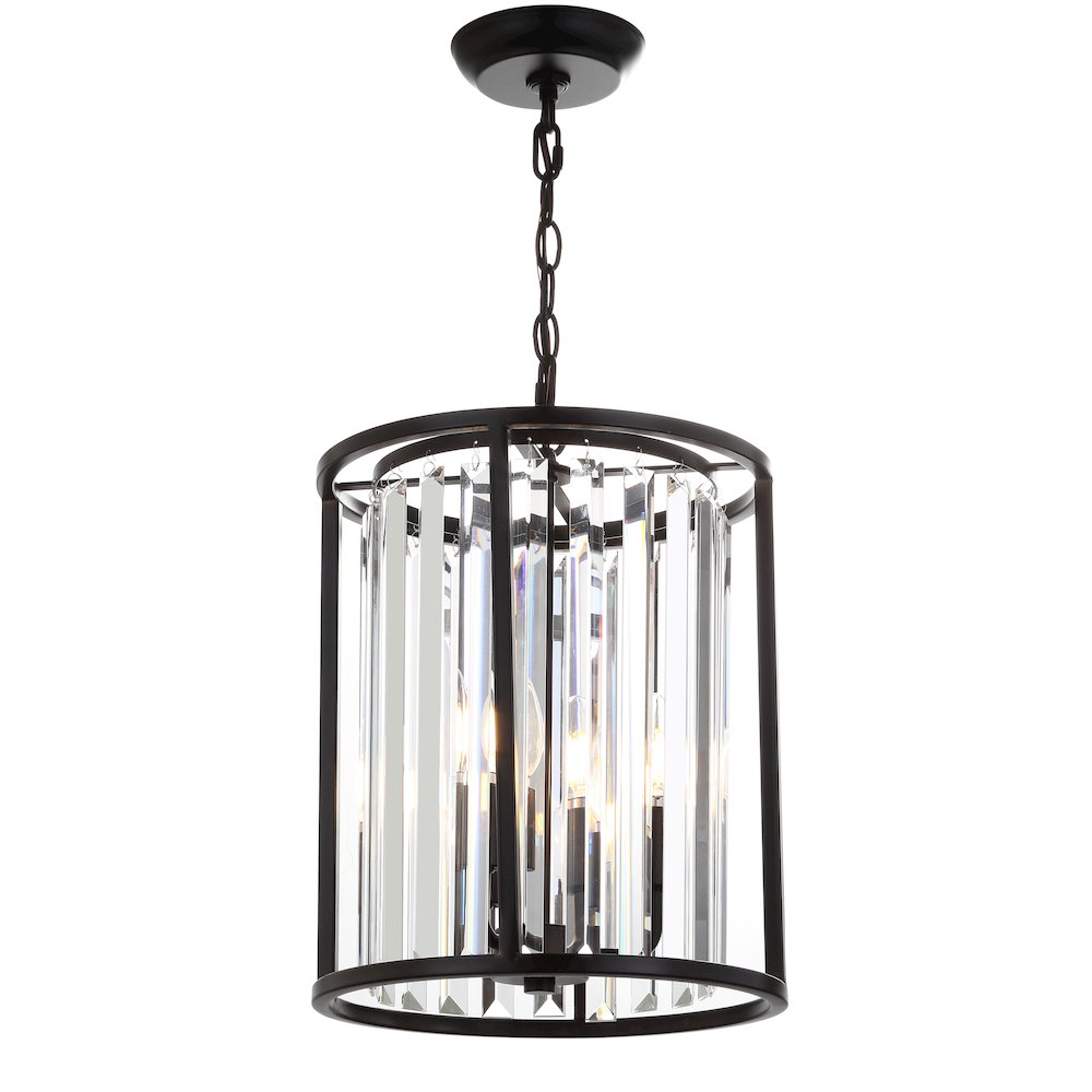 Bevin Metal/Crystal Led Pendant. Picture 1