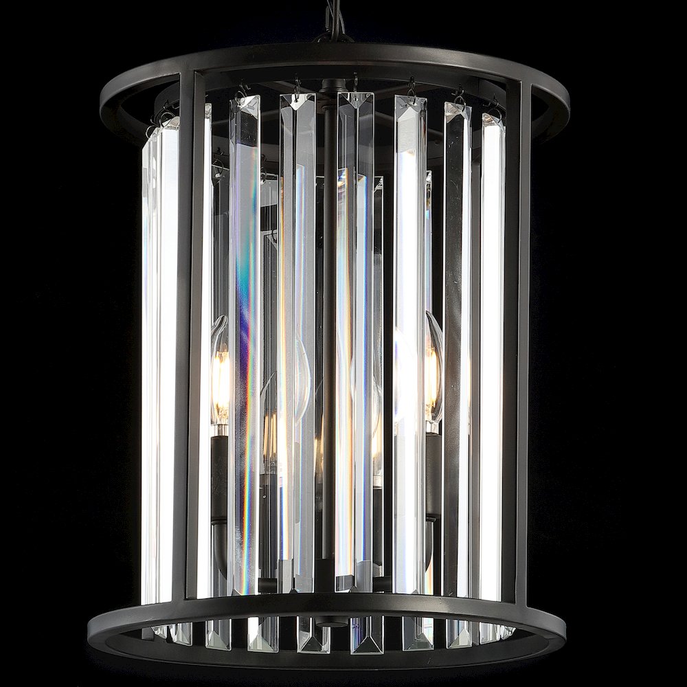 Bevin Metal/Crystal Led Pendant. Picture 7