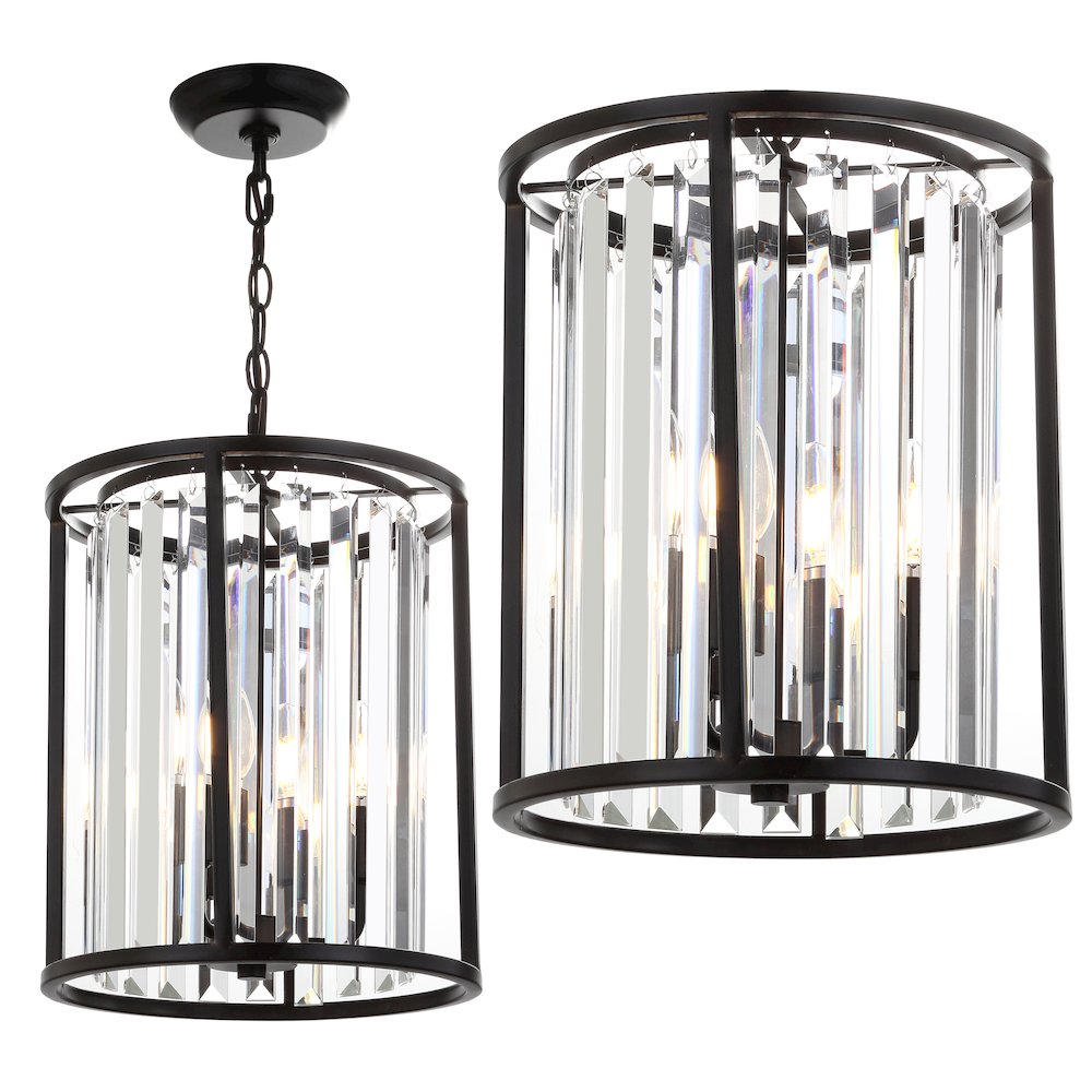 Bevin Metal/Crystal Led Pendant. Picture 13