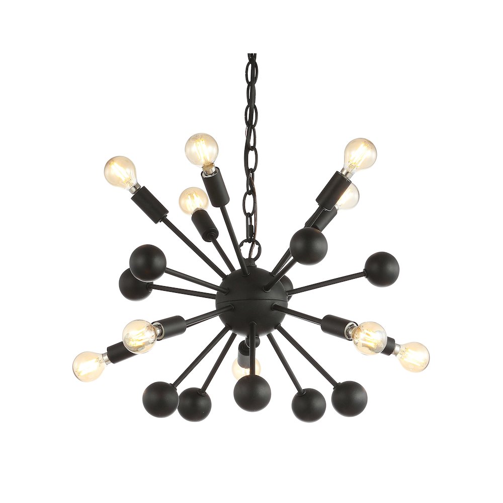 Orbit Adjustable Iron Modern Industrial Sputnik Led Chandelier. Picture 9