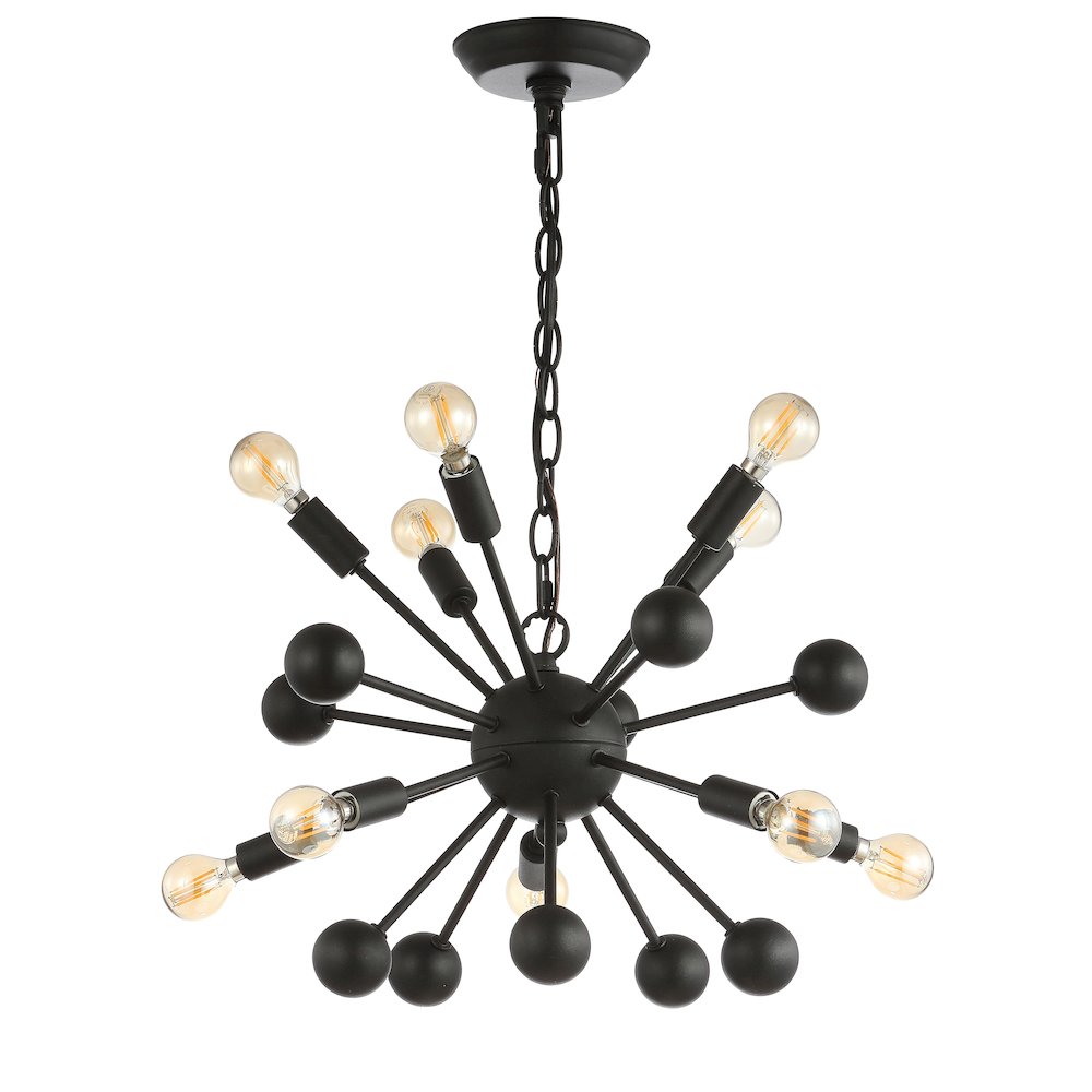 Orbit Adjustable Iron Modern Industrial Sputnik Led Chandelier. Picture 2