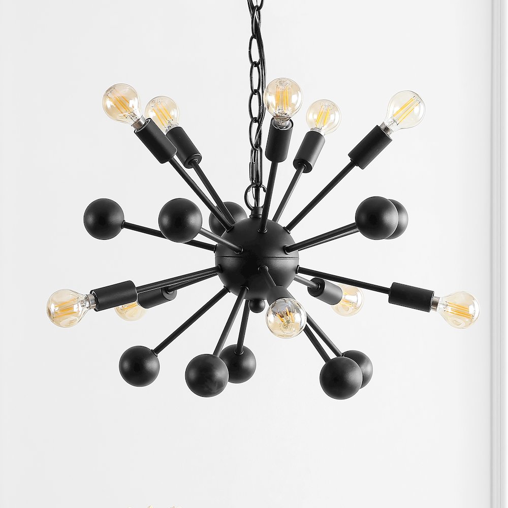 Orbit Adjustable Iron Modern Industrial Sputnik Led Chandelier. Picture 6