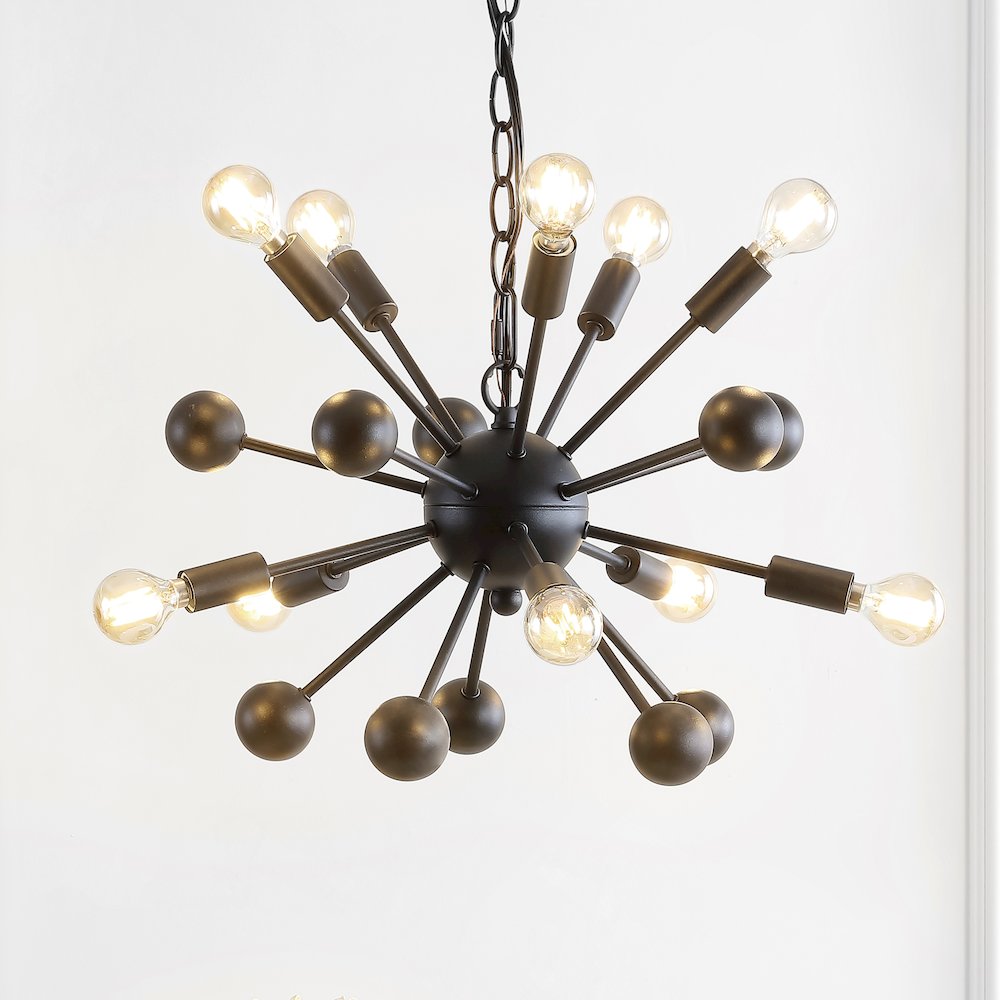 Orbit Adjustable Iron Modern Industrial Sputnik Led Chandelier. Picture 5