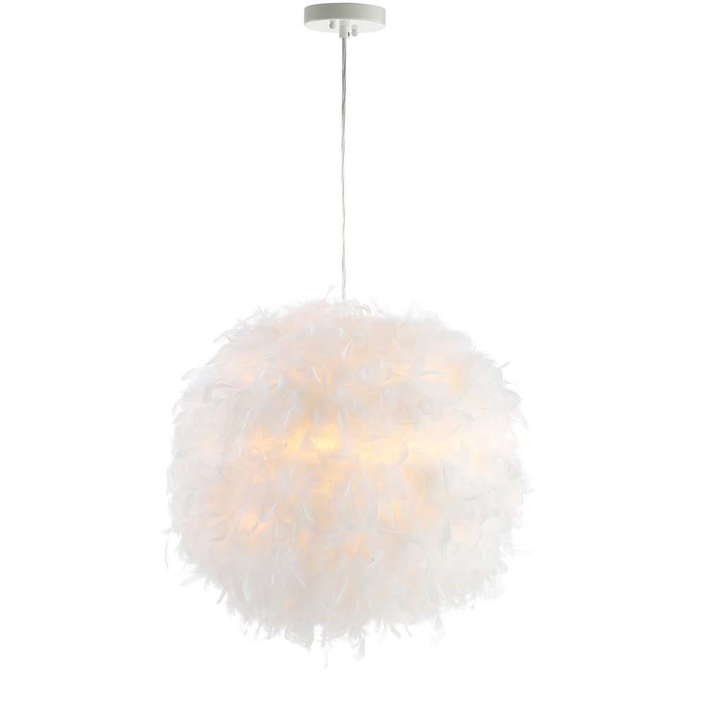 Stork Feather Metal Adjustable Led Pendant. Picture 1