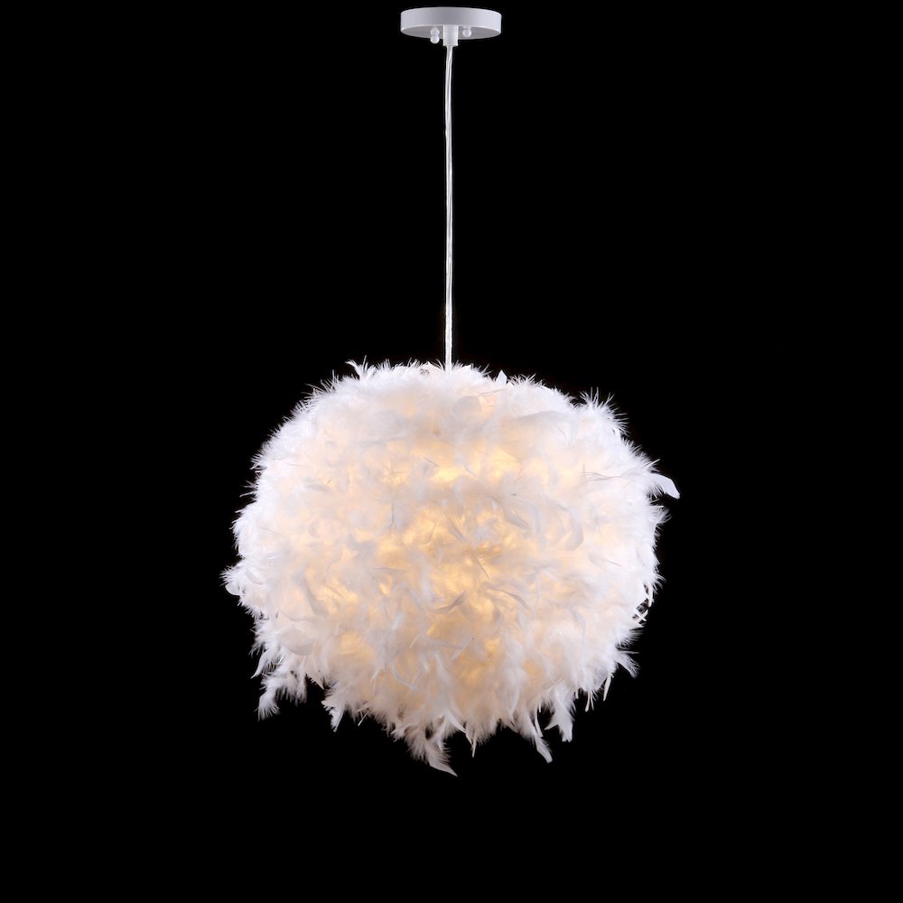 Stork Feather Metal Adjustable Led Pendant. Picture 3