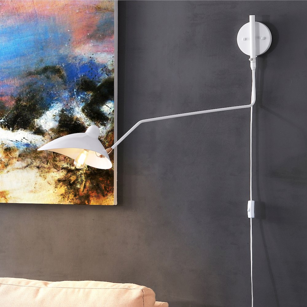 Frank Iron Retro Swing Led Wall Sconce. Picture 5