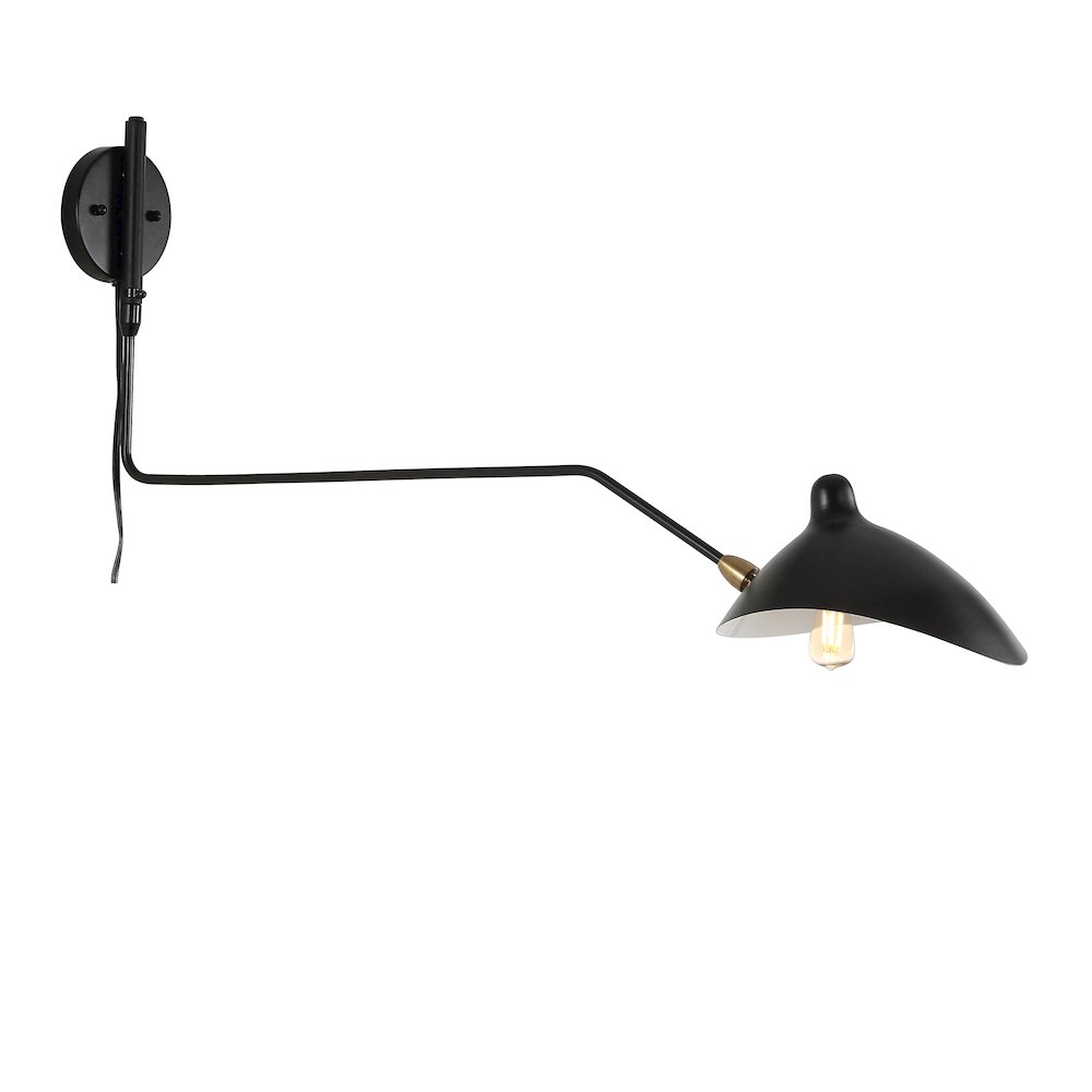Frank Iron Retro Swing Led Wall Sconce. Picture 1