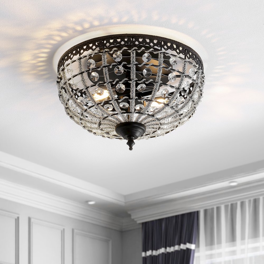 Anita Low Ceiling Metal/Acrylic Led Flush Mount. Picture 6