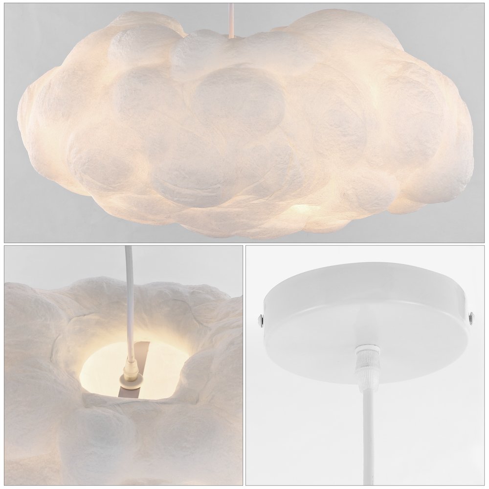 Zephyr Modern Contemporary Silk Led Cloud Pendant. Picture 5