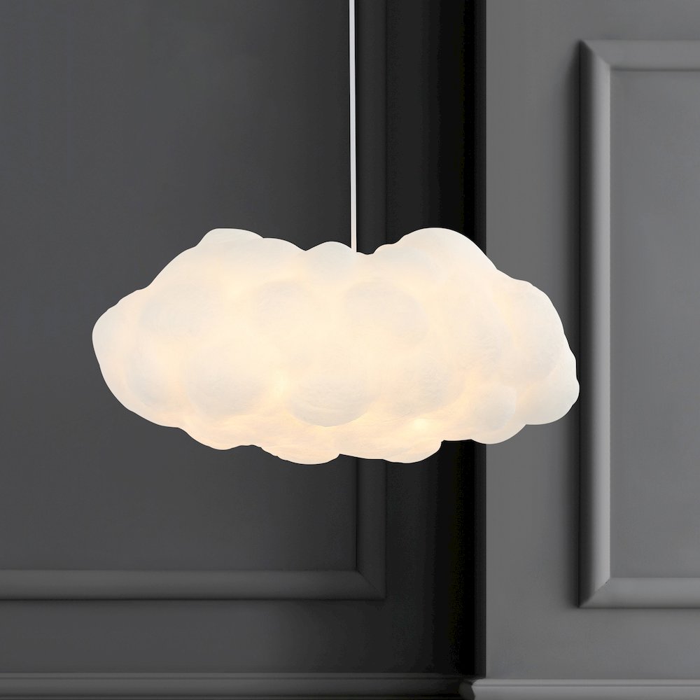 Zephyr Modern Contemporary Silk Led Cloud Pendant. Picture 7