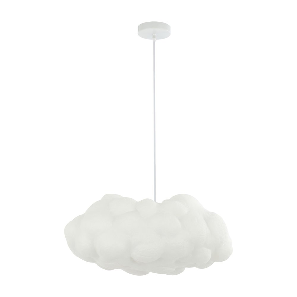 Zephyr Modern Contemporary Silk Led Cloud Pendant. Picture 1