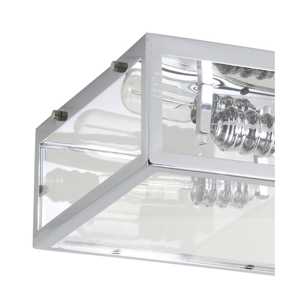Grayson Metal/Glass Led Flush Mount. Picture 3