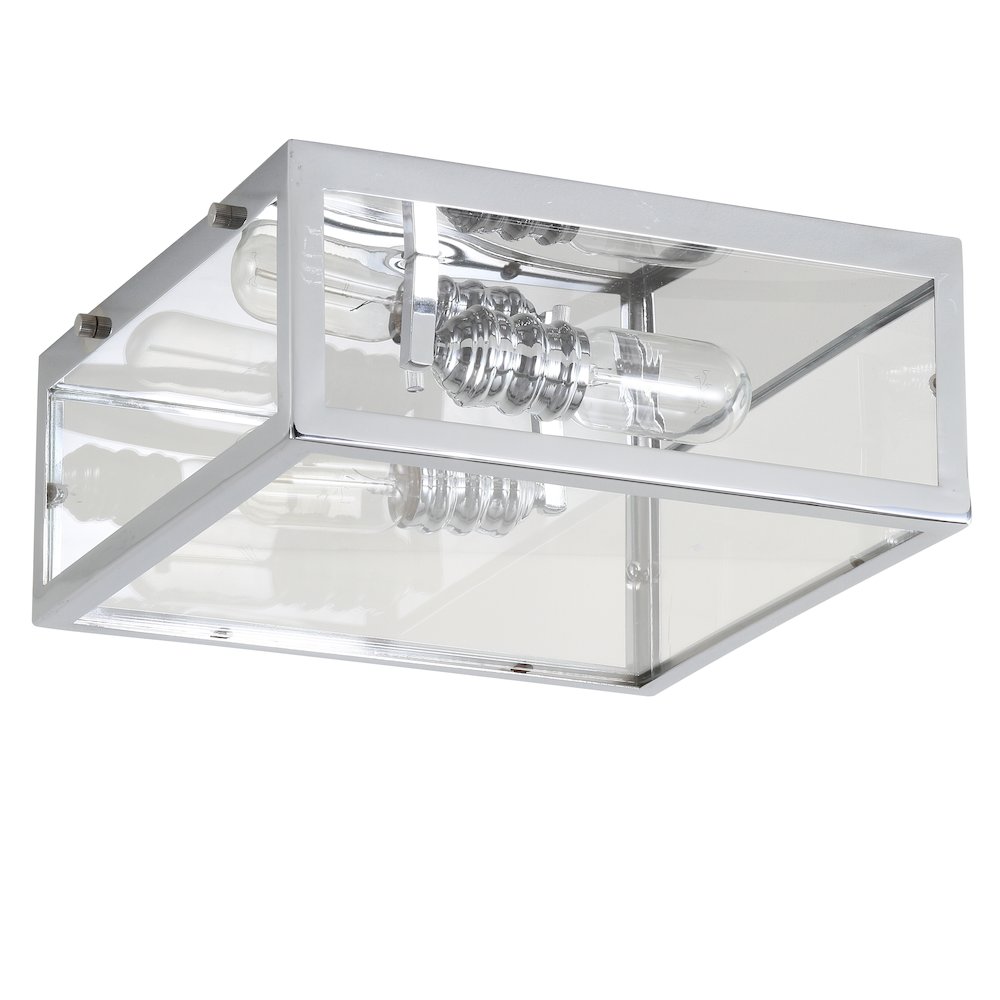 Grayson Metal/Glass Led Flush Mount. Picture 2