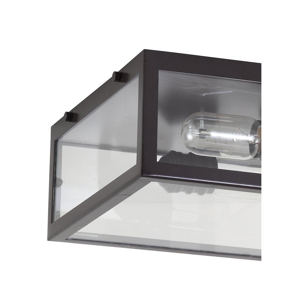 Grayson Metal/Glass Led Flush Mount. Picture 3