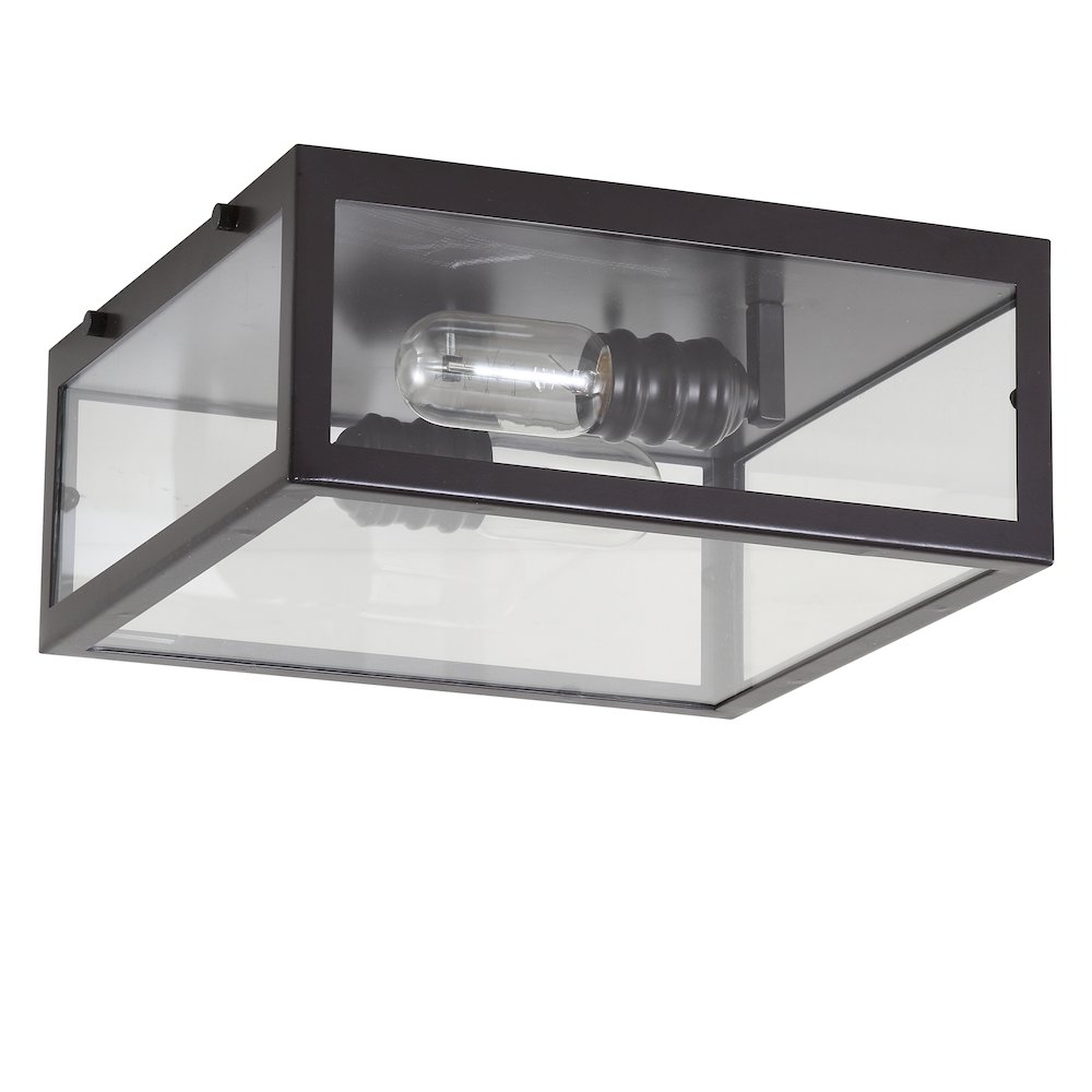 Grayson Metal/Glass Led Flush Mount. Picture 2