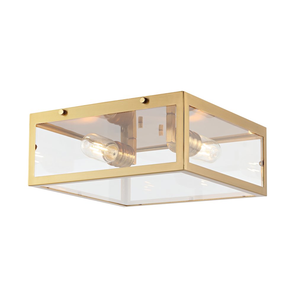 Grayson Metal/Glass Led Flush Mount. Picture 7