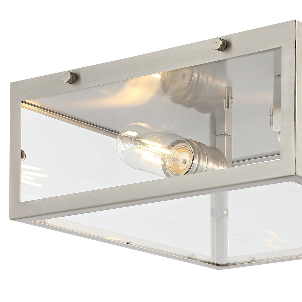 Grayson Metal/Glass Led Flush Mount. Picture 2
