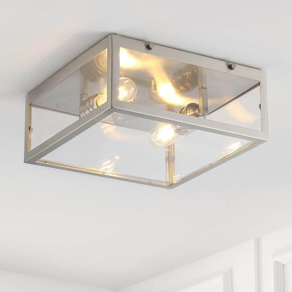 Grayson Metal/Glass Led Flush Mount. Picture 8