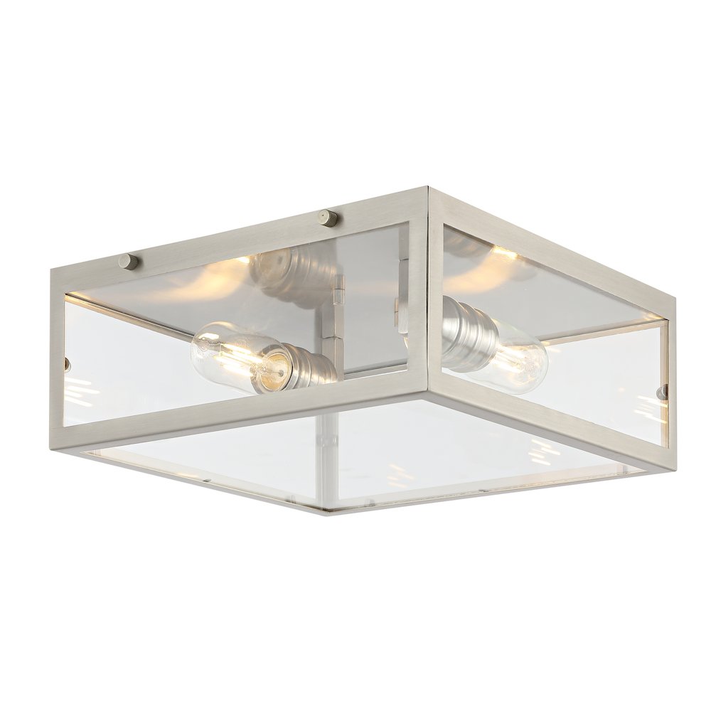 Grayson Metal/Glass Led Flush Mount. Picture 7