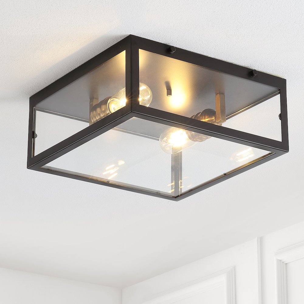 Grayson Metal/Glass Led Flush Mount. Picture 8