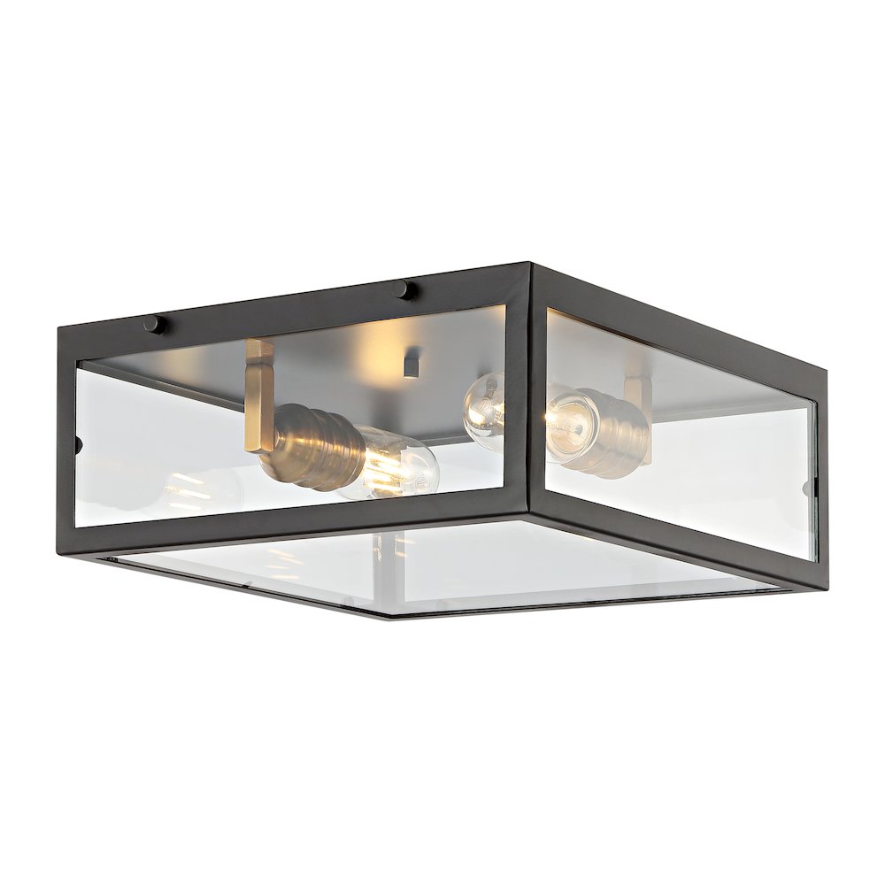 Grayson Metal/Glass Led Flush Mount. Picture 7