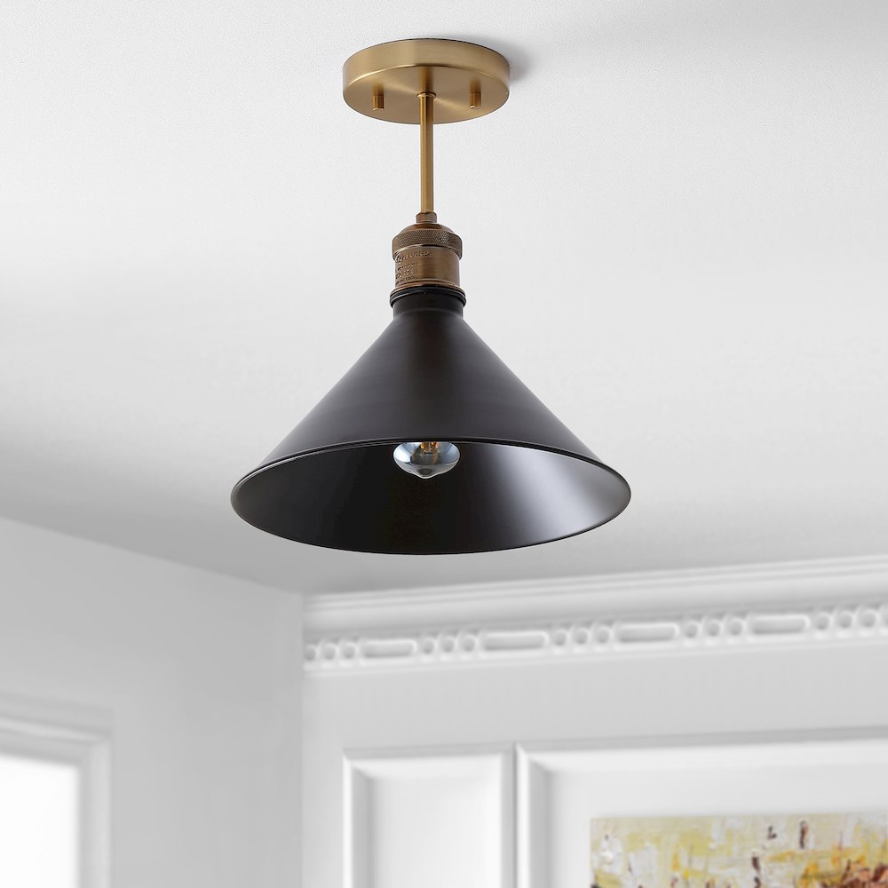 Nick Metal Led Semi Flush Mount. Picture 6