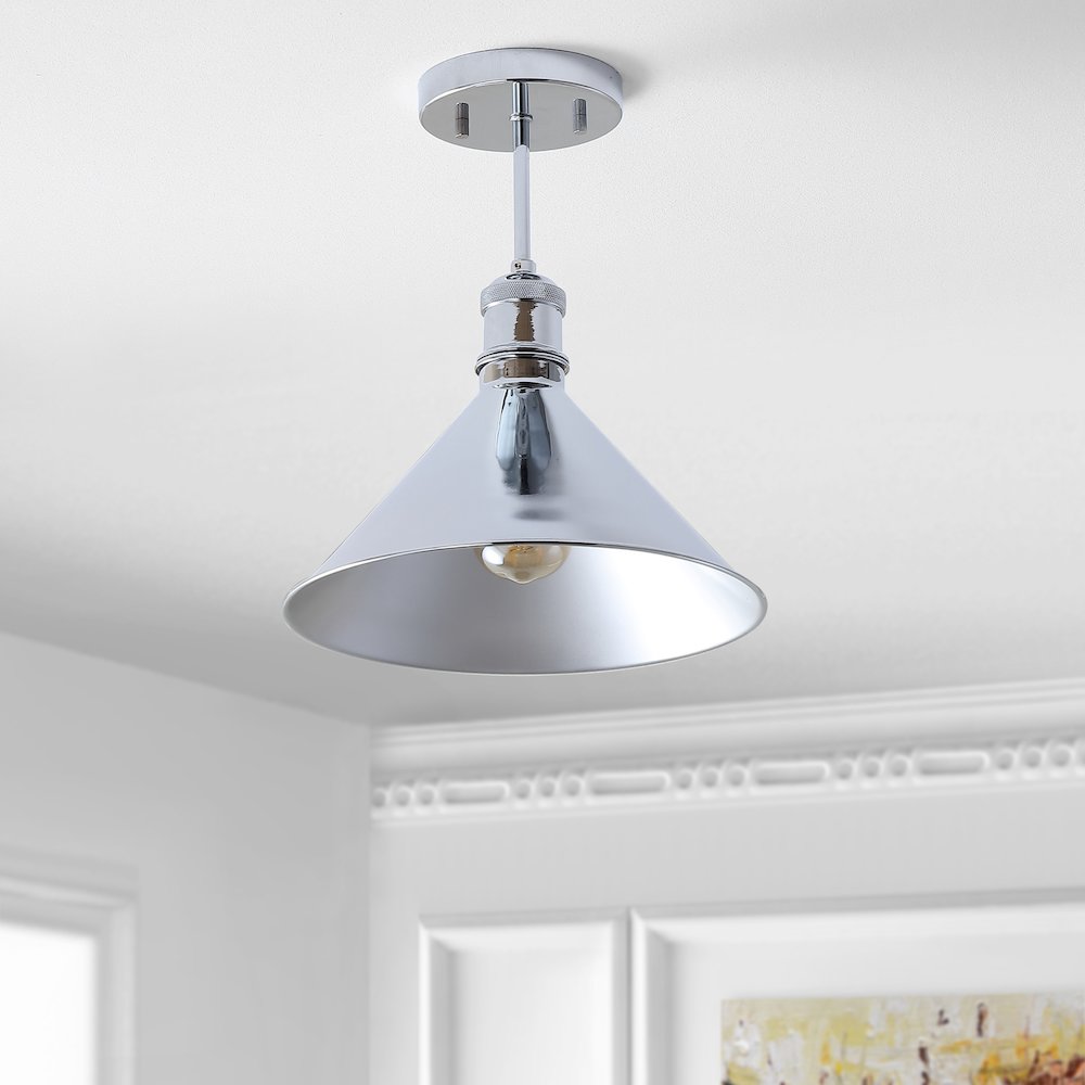 Nick Metal Led Semi Flush Mount. Picture 6