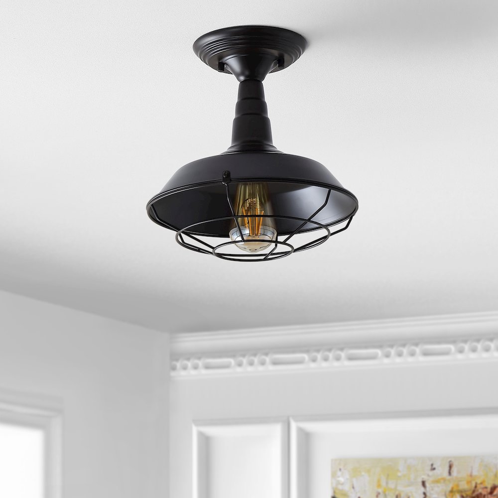 Gabe Metal Led Semi Flush Mount. Picture 6