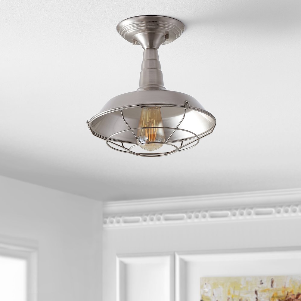 Gabe Metal Led Semi Flush Mount. Picture 6
