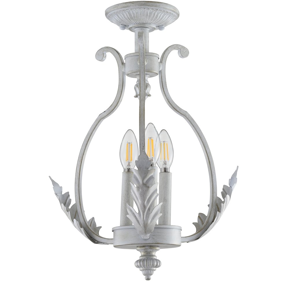 Austen Metal Led Semi Flush Mount. Picture 2