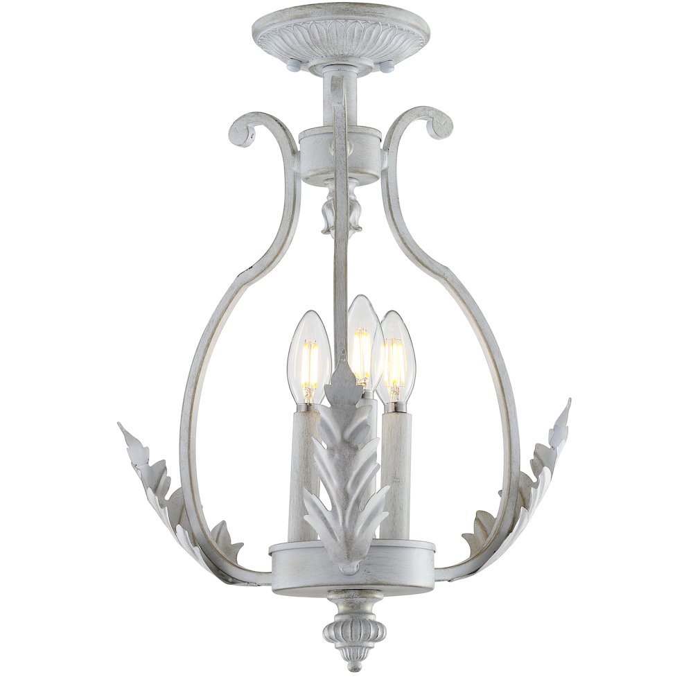 Austen Metal Led Semi Flush Mount. Picture 1