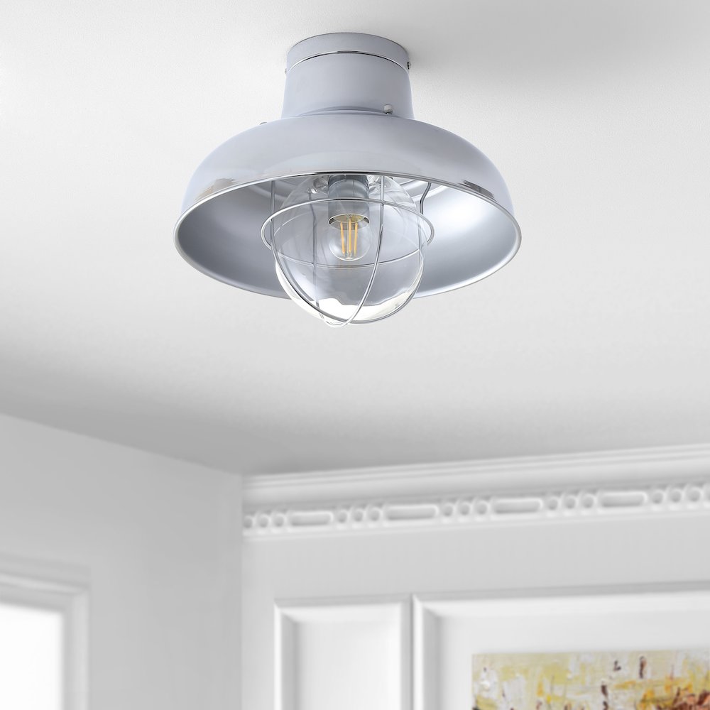Cameron Metal Led Semi Flush Mount. Picture 6