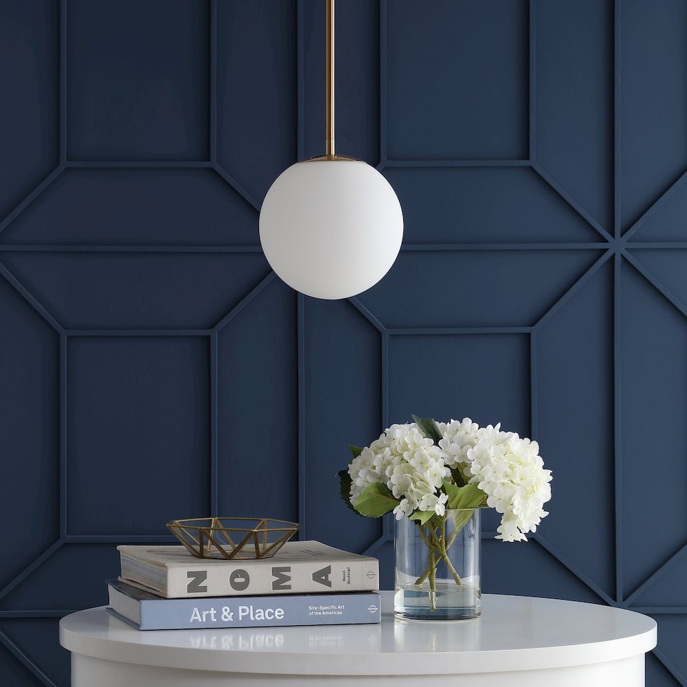 Bleecker Metal/Glass Globe Led Pendant. Picture 9