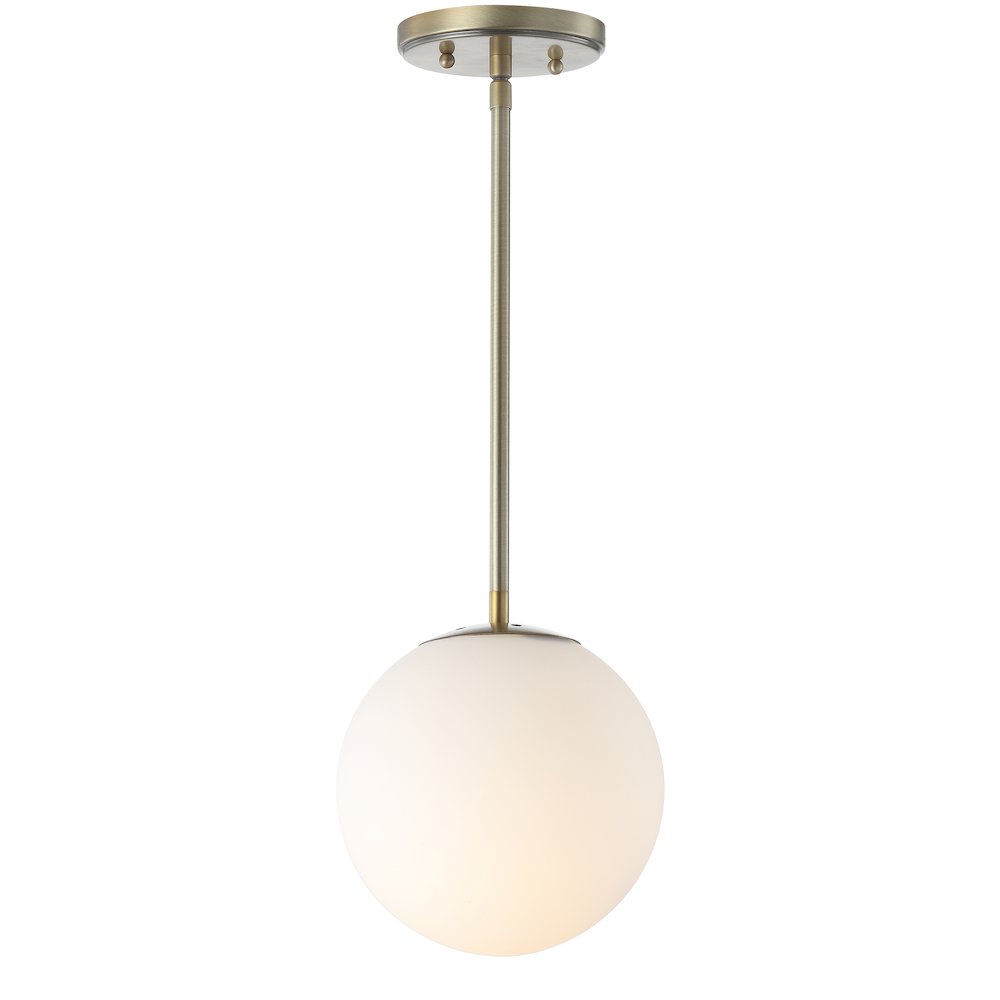 Bleecker Metal/Glass Globe Led Pendant. Picture 1