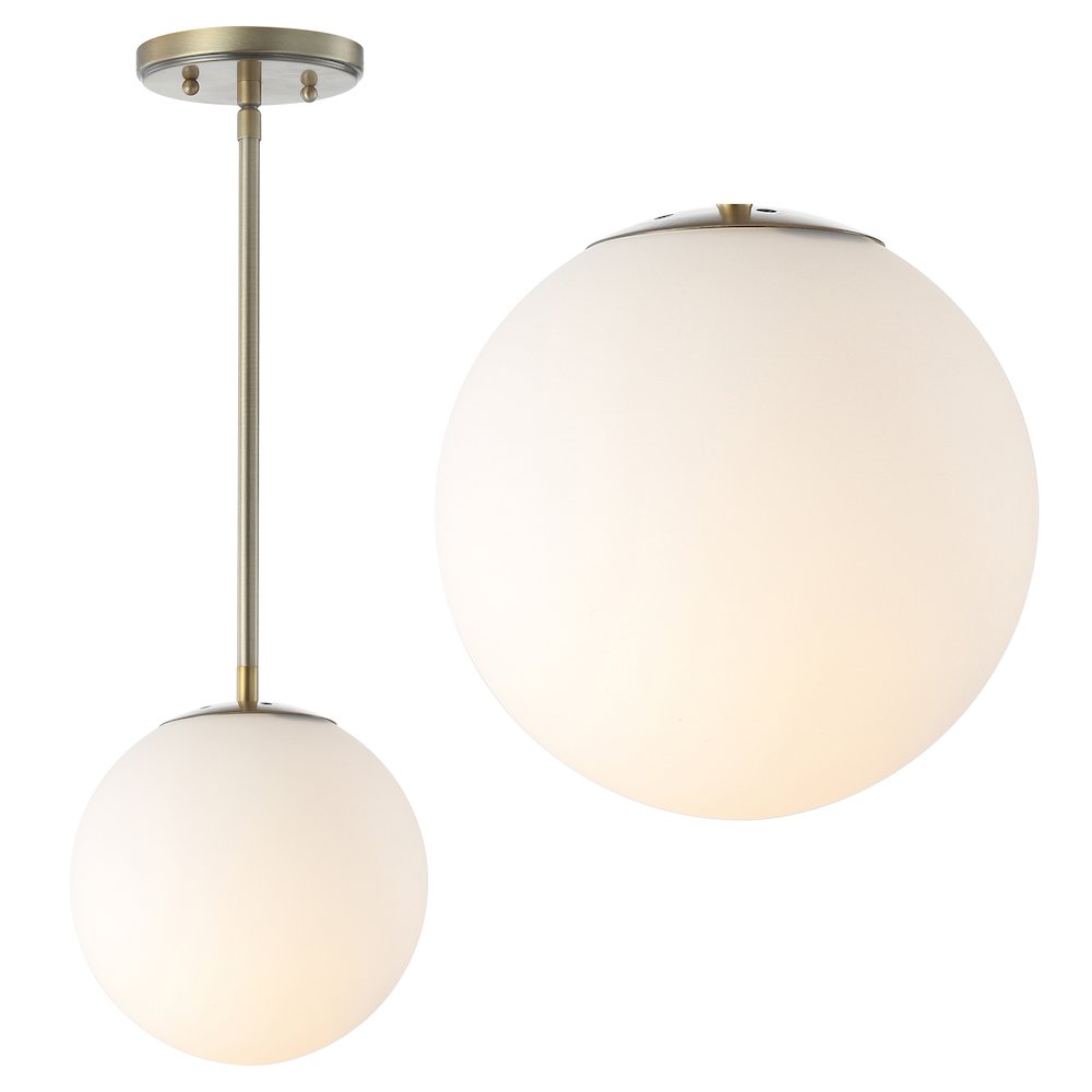 Bleecker Metal/Glass Globe Led Pendant. Picture 10