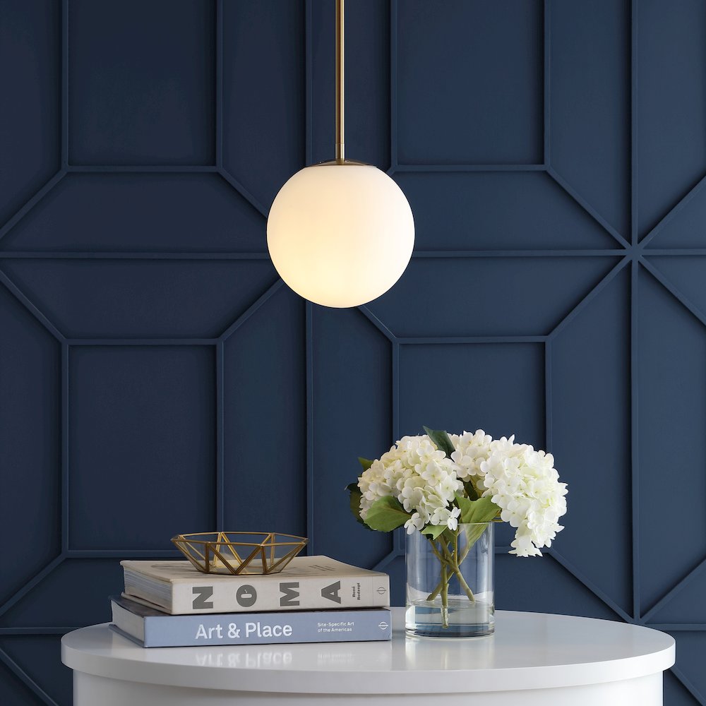 Bleecker Metal/Glass Globe Led Pendant. Picture 8
