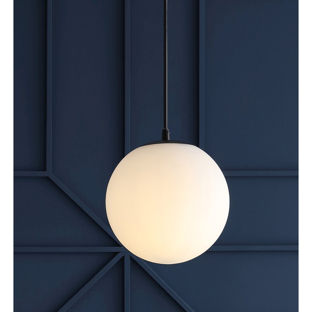 Bleecker Metal/Glass Globe Led Pendant. Picture 12