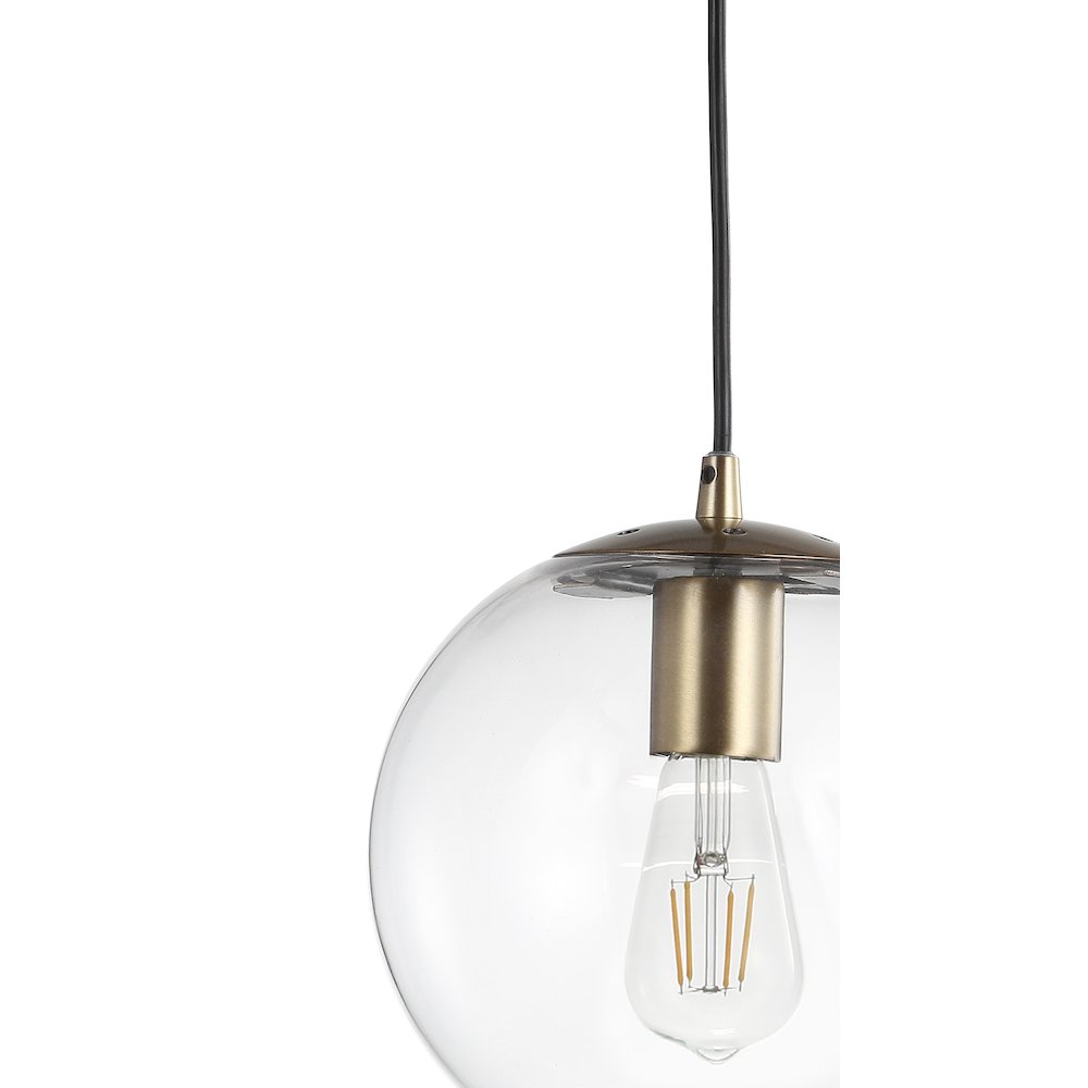 Bleecker Metal/Glass Globe Led Pendant. Picture 3