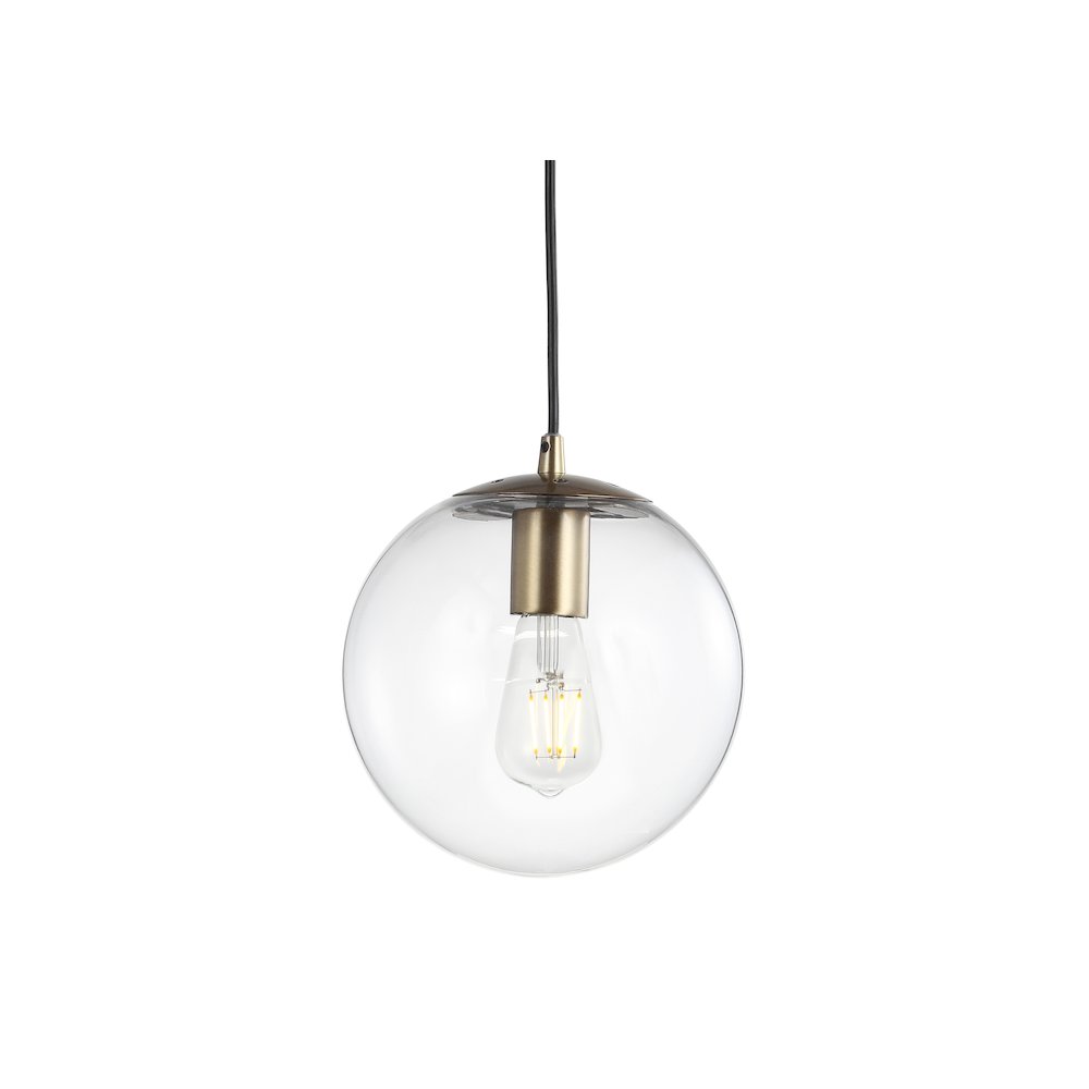 Bleecker Metal/Glass Globe Led Pendant. Picture 11
