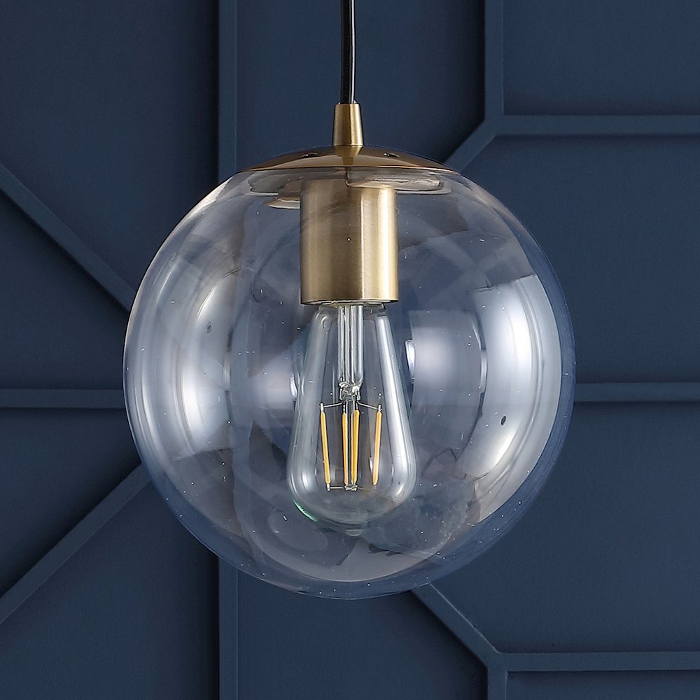 Bleecker Metal/Glass Globe Led Pendant. Picture 7