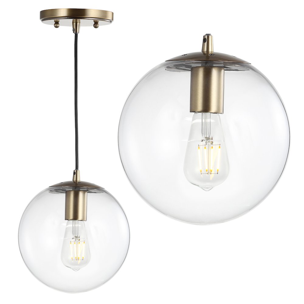 Bleecker Metal/Glass Globe Led Pendant. Picture 10